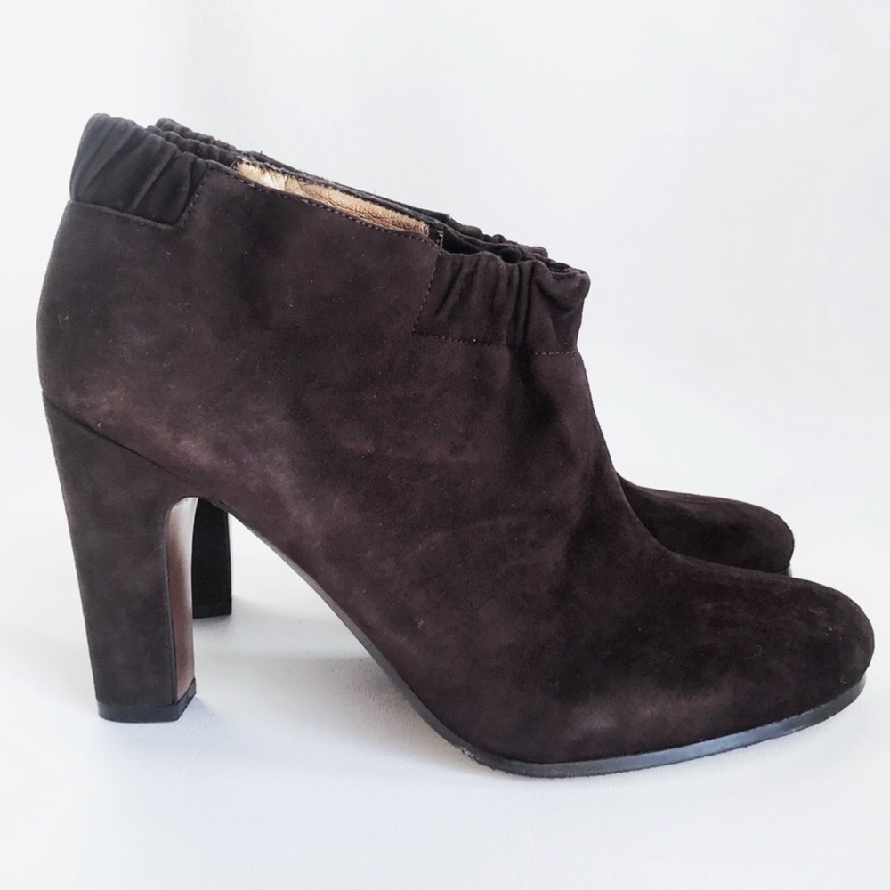 🎈FIRM Sam Edelman Sz 9.5 Brown Suede Ankle Boots